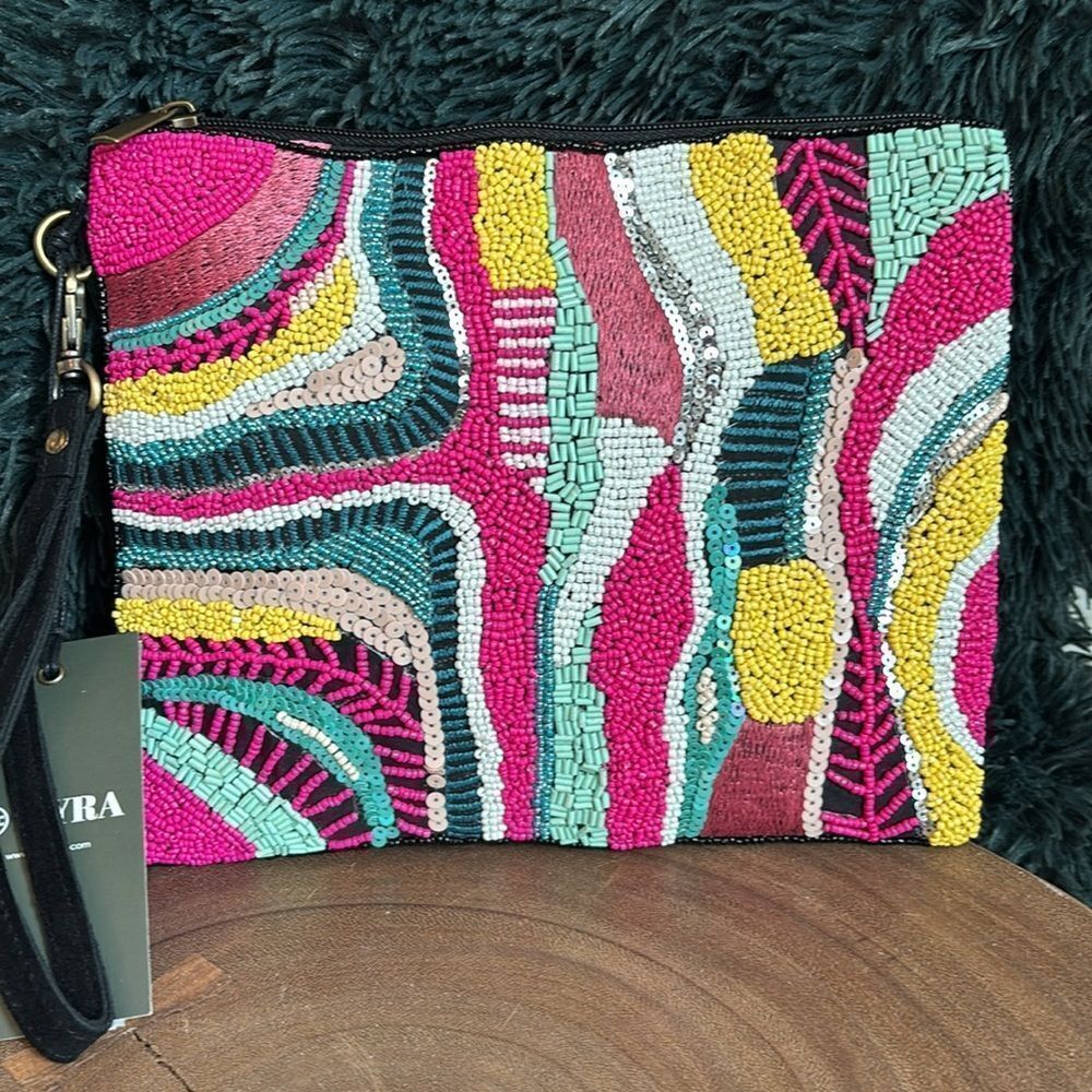 Flowing River Pouch In Pink - Picture 5 of 10
